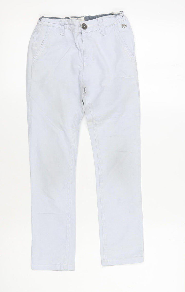 Jasper Conran Boys' White Chino Trousers, Size 7, Spring/Summer
