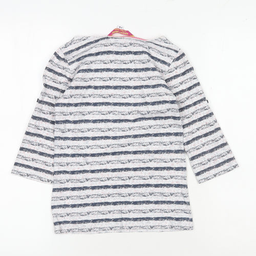 Adventurers by Peter Storm Girls Blue Striped T-Shirt, 7-8 Years