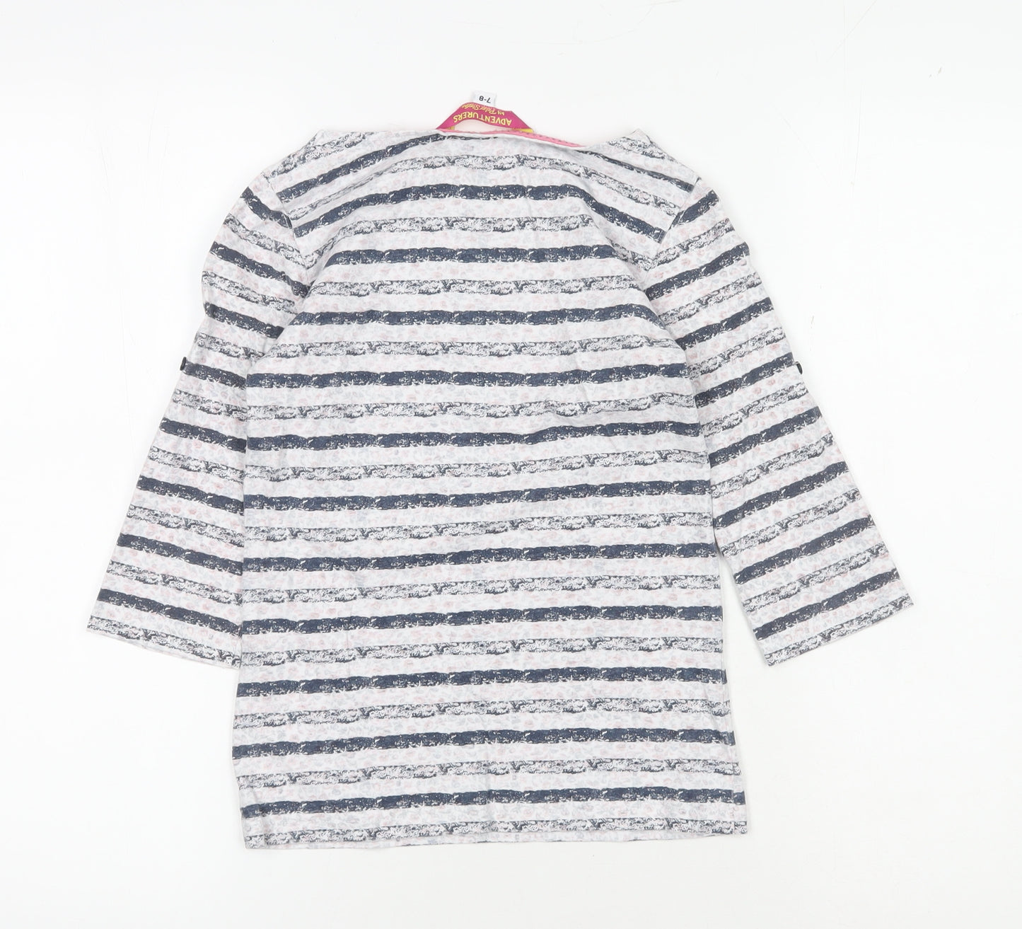 Adventurers by Peter Storm Girls Blue Striped T-Shirt, 7-8 Years