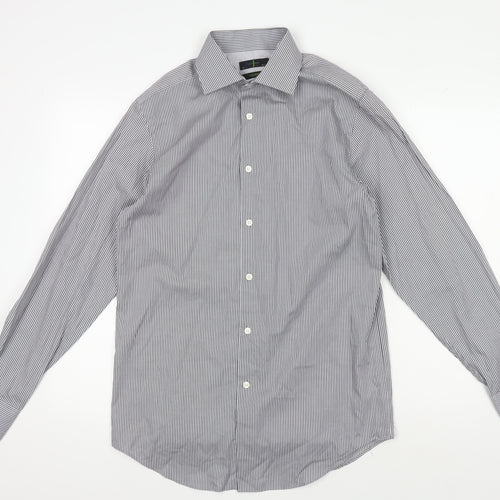 Jasper Conran Men's Grey Striped Classic Shirt 15