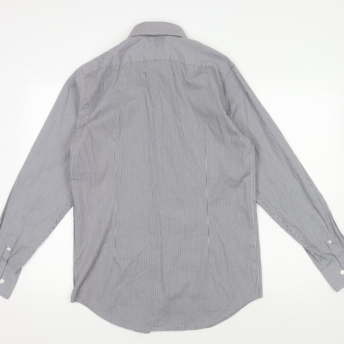 Jasper Conran Men's Grey Striped Classic Shirt 15