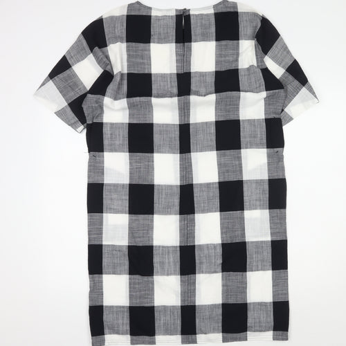 Jigsaw Women's Black Check Shift Dress S