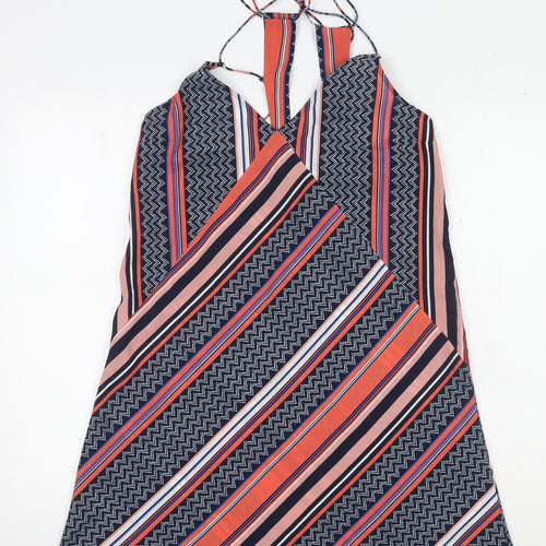 Abercrombie & Fitch Women's Multicoloured Striped Slip Dress