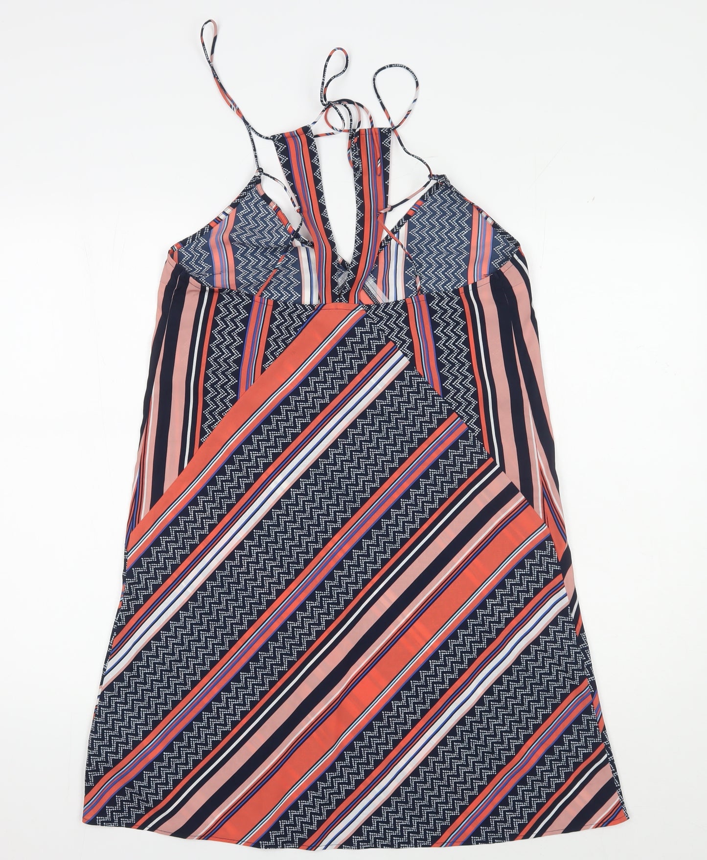 Abercrombie & Fitch Women's Multicoloured Striped Slip Dress