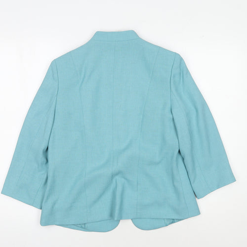 Eastex Women's Blue Floral Blazer Size 10