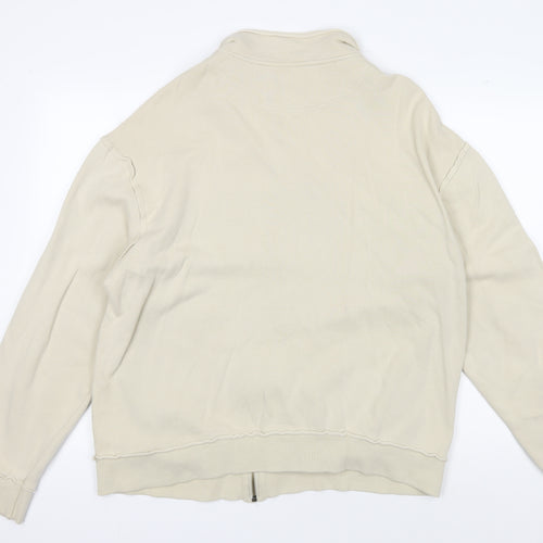 Rocha John Rocha Men's Beige Bomber Jacket L