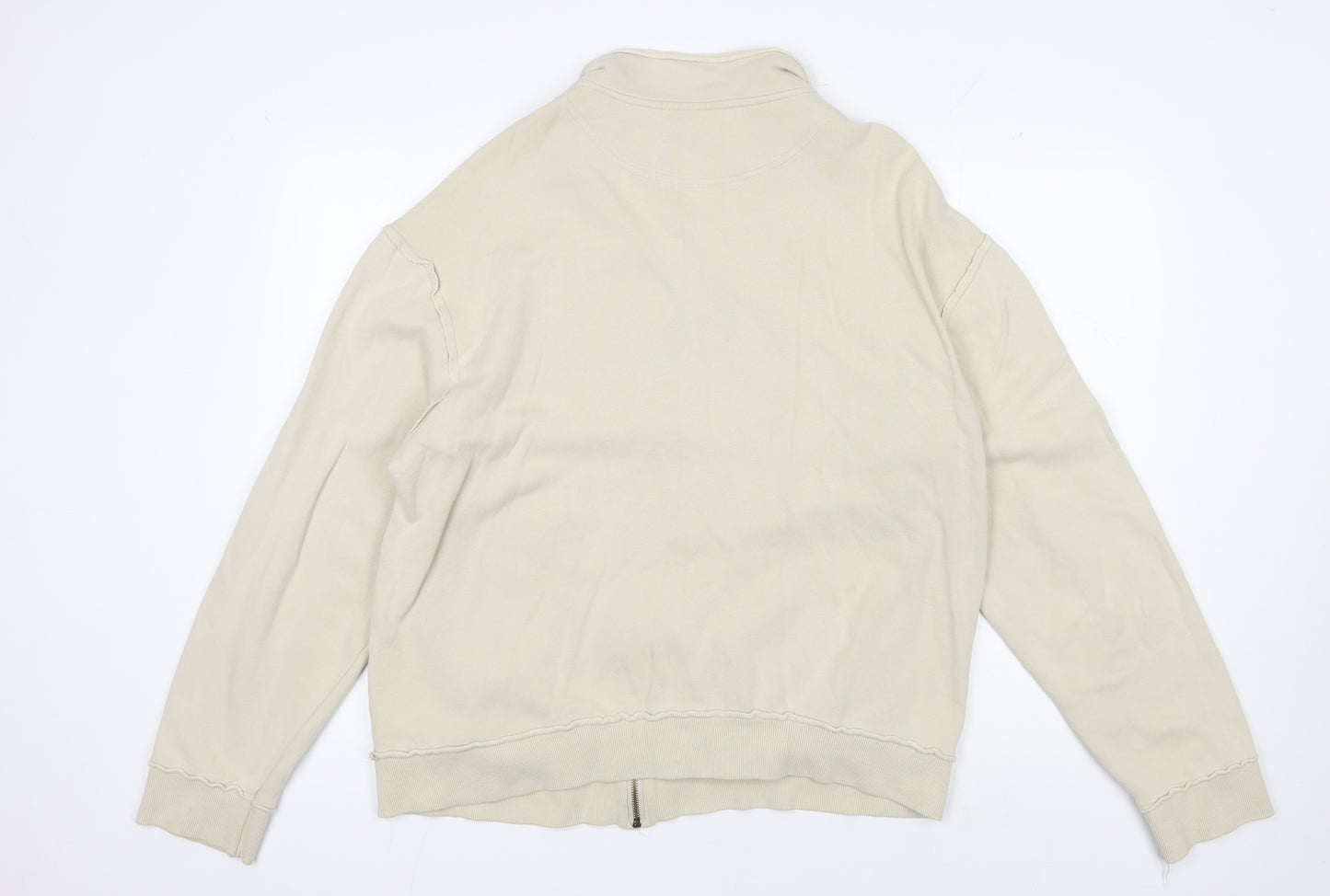 Rocha John Rocha Men's Beige Bomber Jacket L