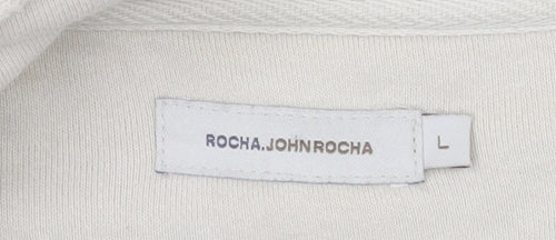 Rocha John Rocha Men's Beige Bomber Jacket L