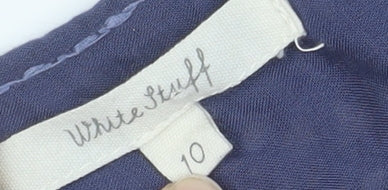 White Stuff Women's Blue Floral A-Line Dress Size 10