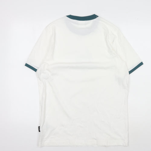 Puma Men's M White Beach T-Shirt Crew Neck Short Sleeve