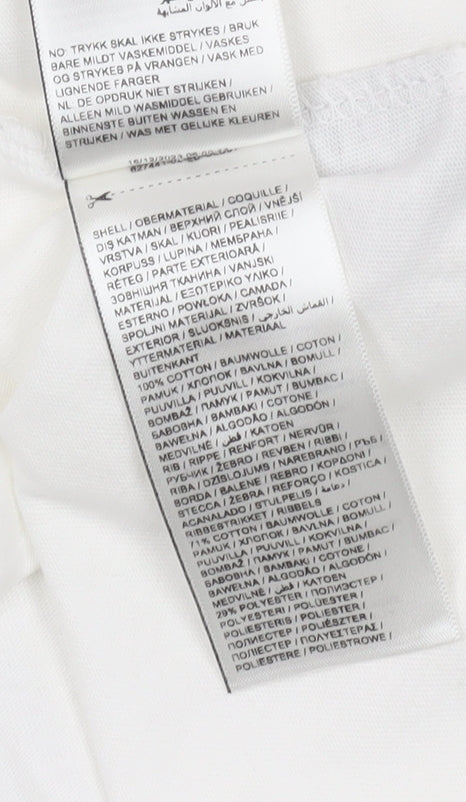 Puma Men's M White Beach T-Shirt Crew Neck Short Sleeve