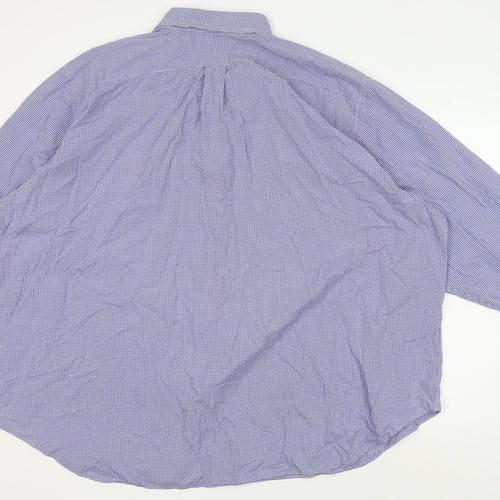 Ralph Lauren Men's Blue Check Classic Fit Shirt 3XB