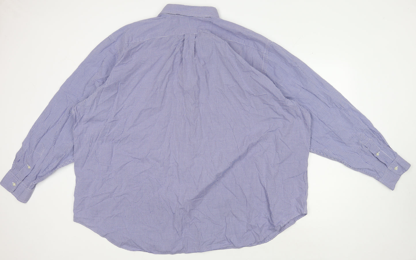 Ralph Lauren Men's Blue Check Classic Fit Shirt 3XB