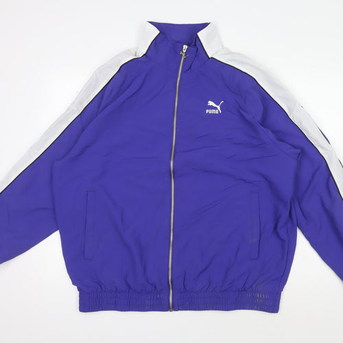 Puma Men's Purple Track Jacket - Regular Fit M
