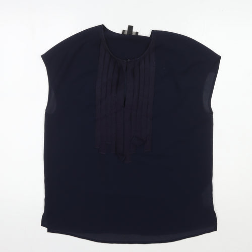 J.Crew Women's Blue Sleeveless Blouse Size 2
