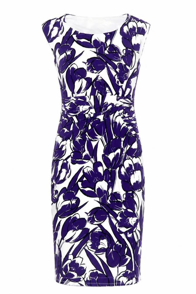 Présis Women Multicoloured Floral Sheath Dress Size 8
