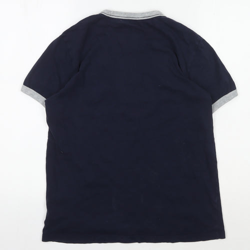 GAP Men's Blue College Logo T-Shirt, Size S