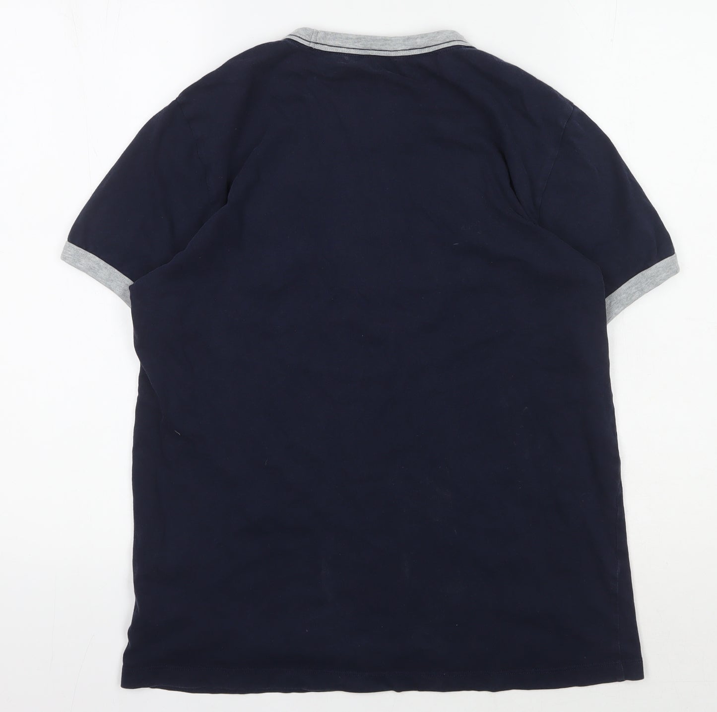 GAP Men's Blue College Logo T-Shirt, Size S