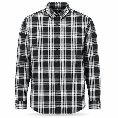 Express Men's Plaid Slim Fit Long Sleeve Shirt L