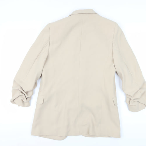Marks and Spencer Women's Beige Blazer Size 8 Regular