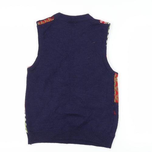 Beyond Retro XS Unisex Geometric Knit Vest