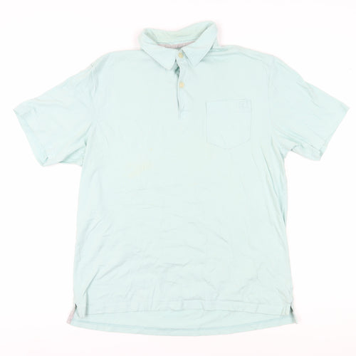 Marks and Spencer Blue Men's Polo Shirt M