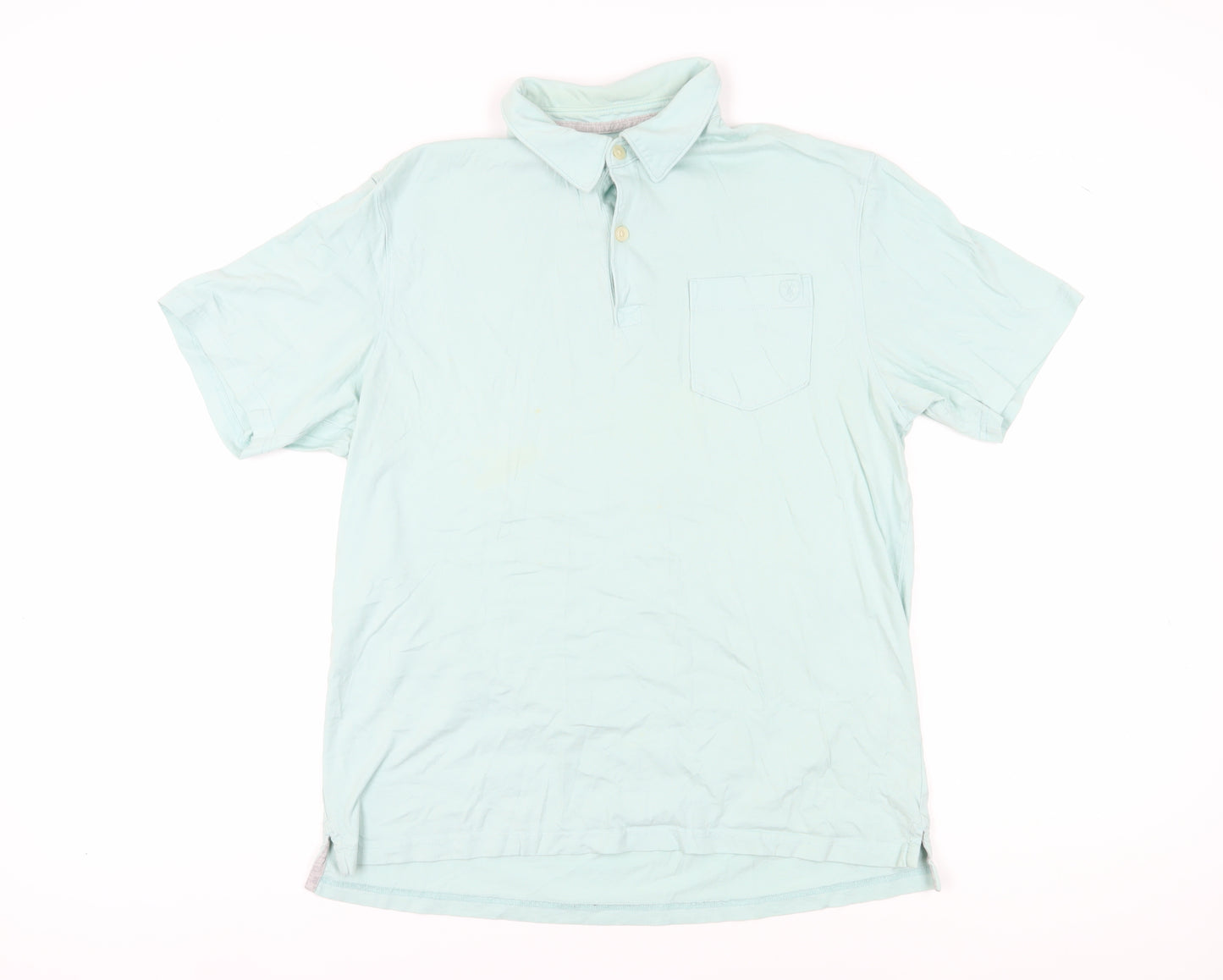 Marks and Spencer Blue Men's Polo Shirt M
