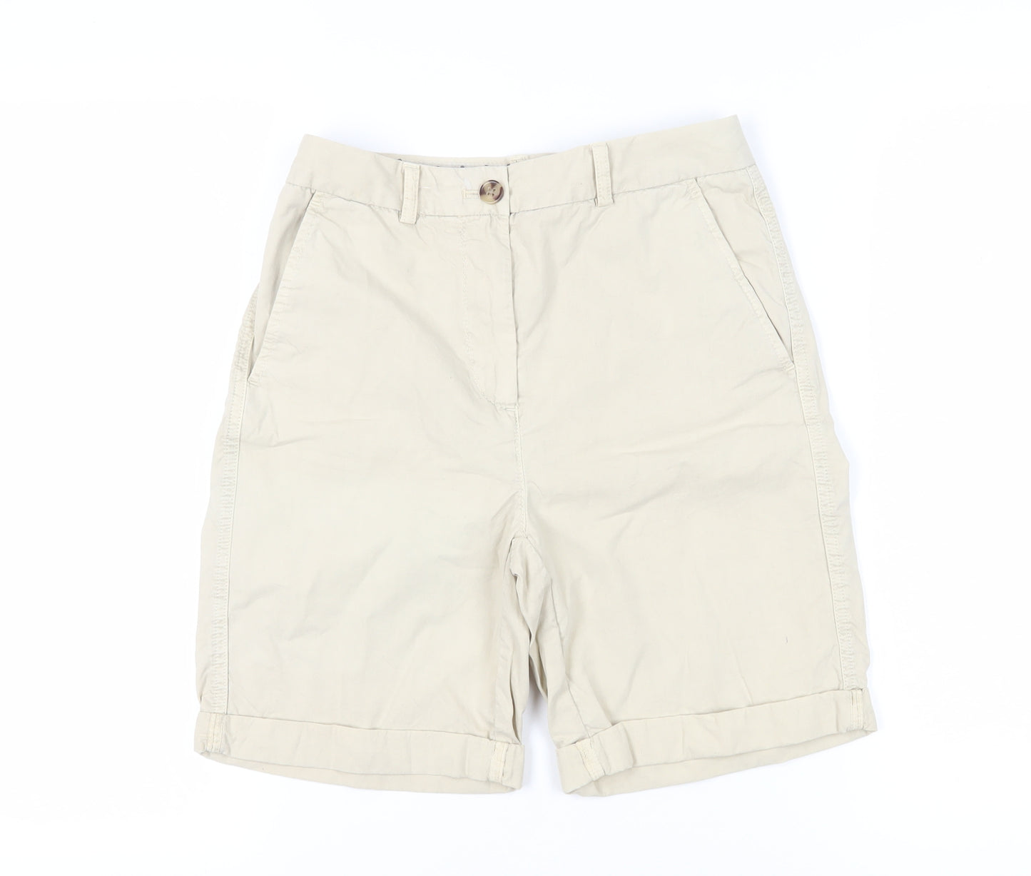 Marks and Spencer Women's Beige Chino Shorts Size 6