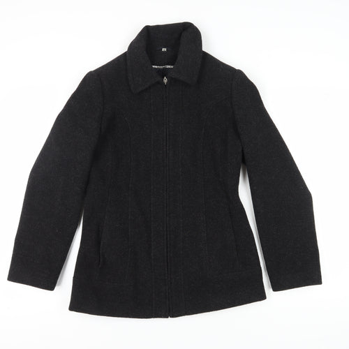 Klass Collection Women's Black Wool Coat Size 10