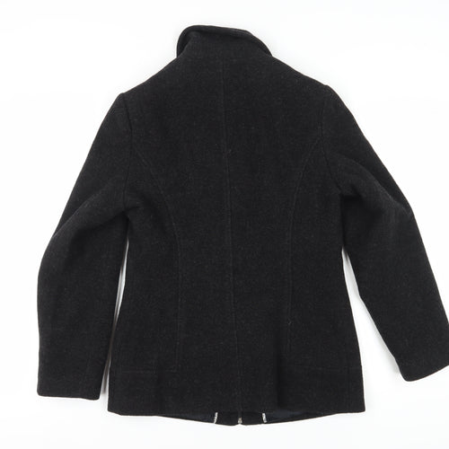 Klass Collection Women's Black Wool Coat Size 10