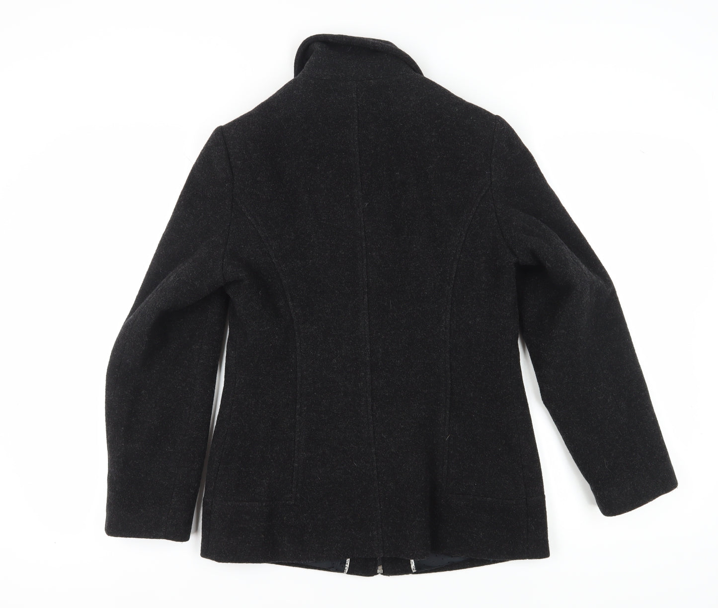 Klass Collection Women's Black Wool Coat Size 10
