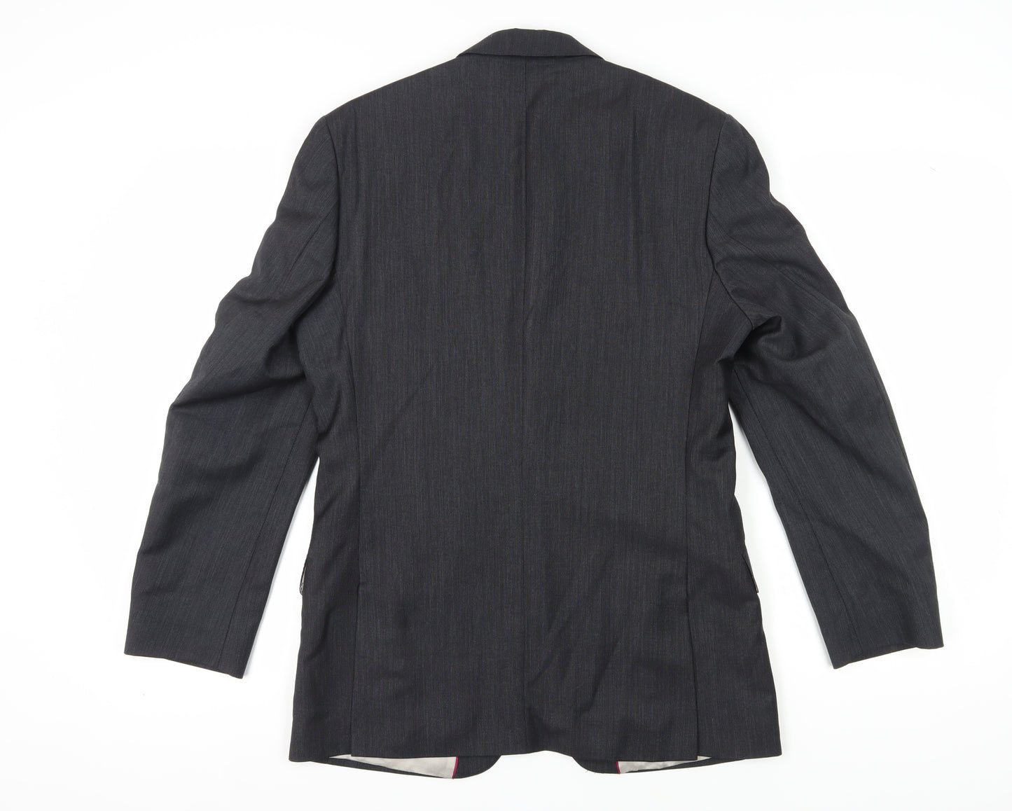 Alexandre Men's Grey Wool Suit Jacket 38R Regular Formal
