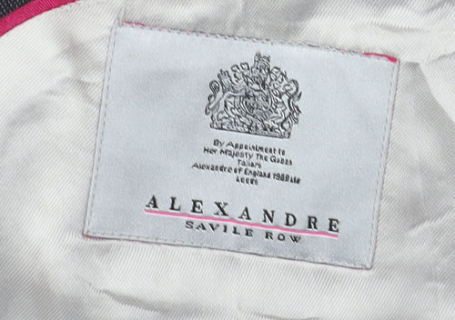 Alexandre Men's Grey Wool Suit Jacket 38R Regular Formal