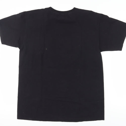AX Paris Black T-Shirt, Unisex, Size S, Crew Neck