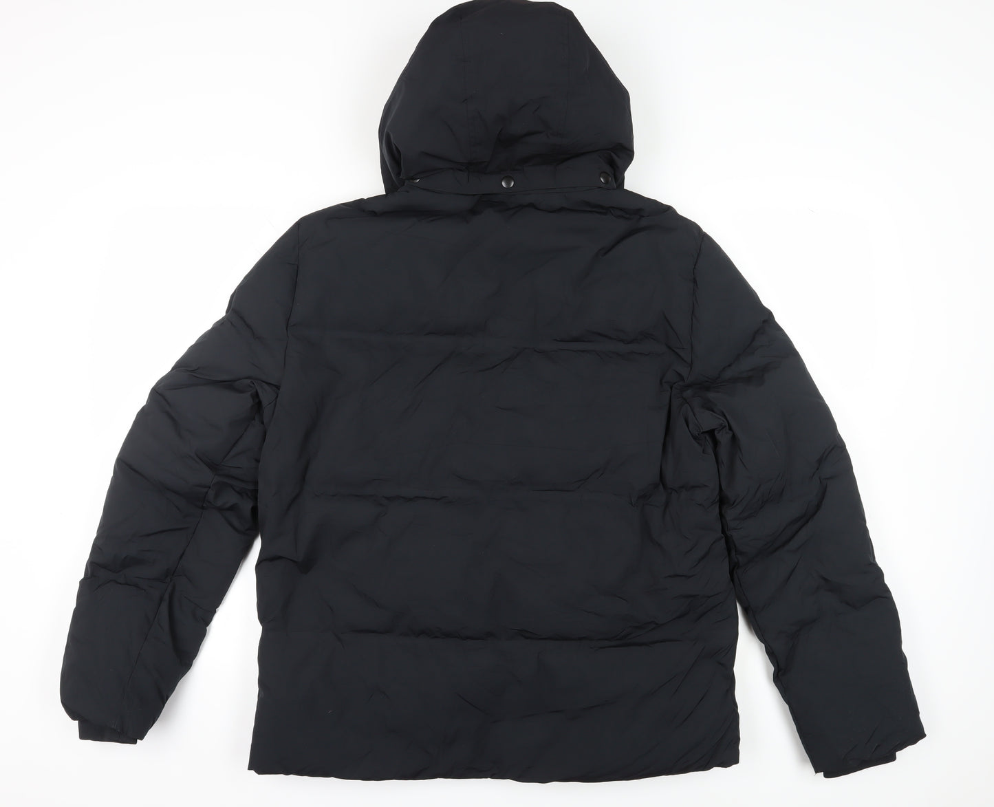 M&S Men's Black Puffer Jacket M - Winter Casual