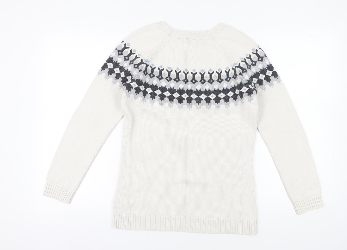 Henri Lloyd Men's Ivory M Geometric Pullover Jumper