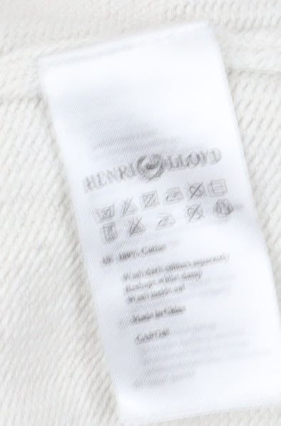 Henri Lloyd Men's Ivory M Geometric Pullover Jumper