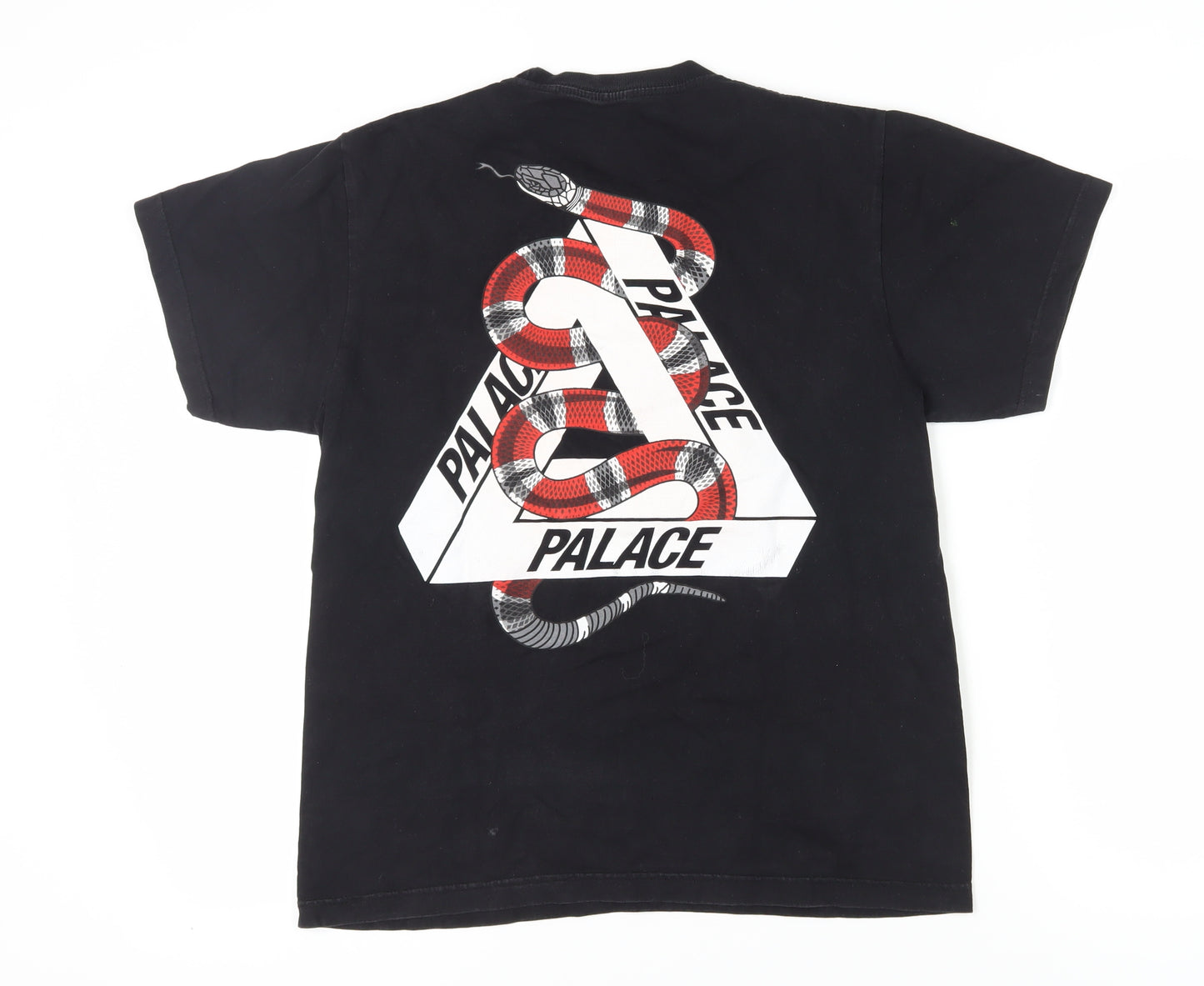 Palace Men's Black Snake Graphic T-Shirt M