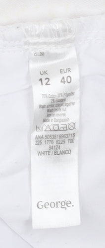 George Women's White Jeans, Size 12