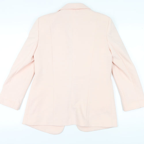 Wallis Women's Pink Blazer Size 10 Regular Fit