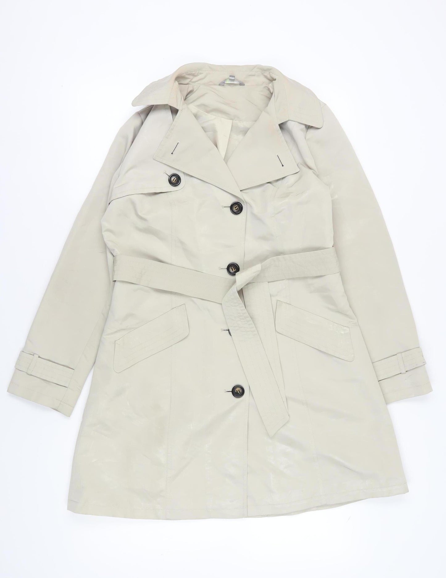 Marks and Spencer Women's Beige Trench Coat Size 10