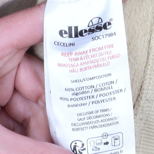 Ellesse Beige Unisex Hoodie XL - Casual Style & Comfort