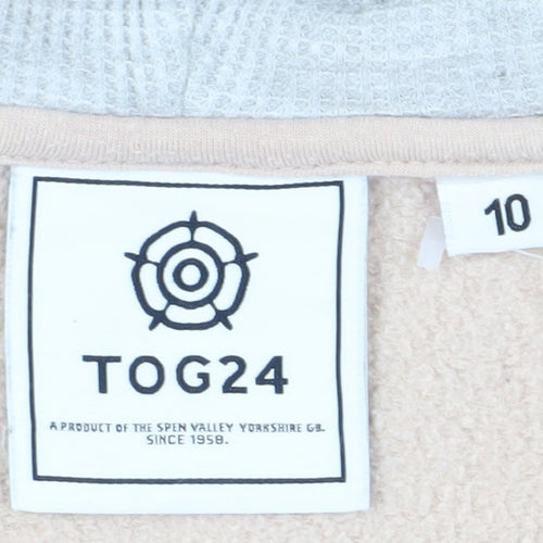 TOG24 Women’s Beige Full Zip Hoodie Size 10