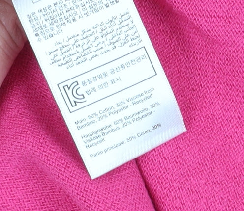 Joules Women's Pink Pullover Jumper Crew Neck Size 14