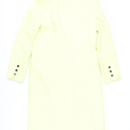 Mint Velvet Yellow Wool Double-Breasted Women's Coat