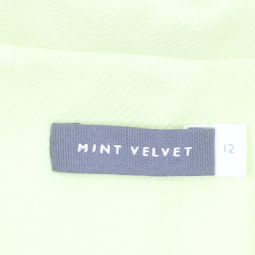 Mint Velvet Yellow Wool Double-Breasted Women's Coat