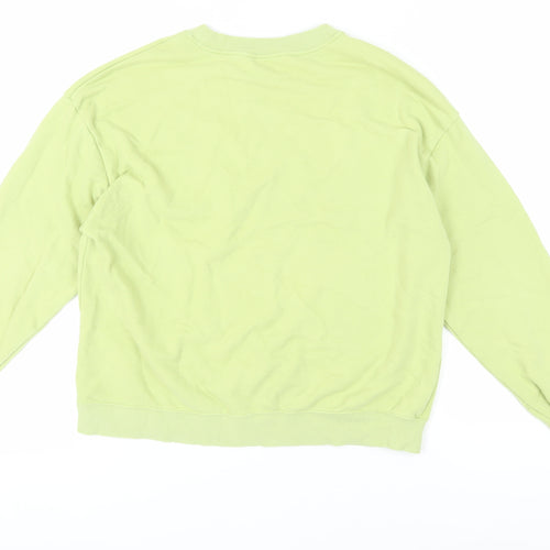 Monki Women's Green Pullover Sweatshirt M