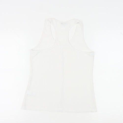 Next Women's White Tank Top - Size 10, Racerback Style