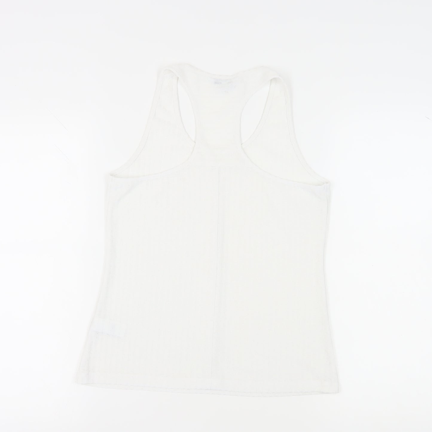 Next Women's White Tank Top - Size 10, Racerback Style