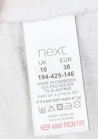 Next Women's White Tank Top - Size 10, Racerback Style